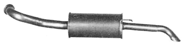 BX Break (1.6i/1.9i/1.9TD) achterdemper flens