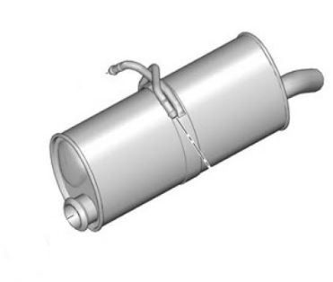 Berlingo II / Partner II (1.6HDi/2.0HDi) achterdemper