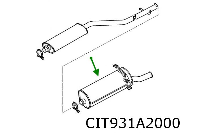 Xsara Picasso (1.6i) achterdemper