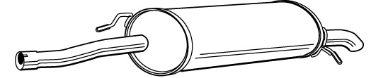 Auspufftopf C5 2,0 HDi hinten