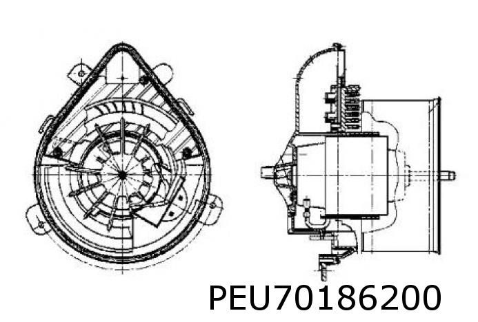 806/Expert/Evasion/Jumpy/Scudo/Ulysse/Zeta kachelmotor R (4-polig zonder regeleenheid)