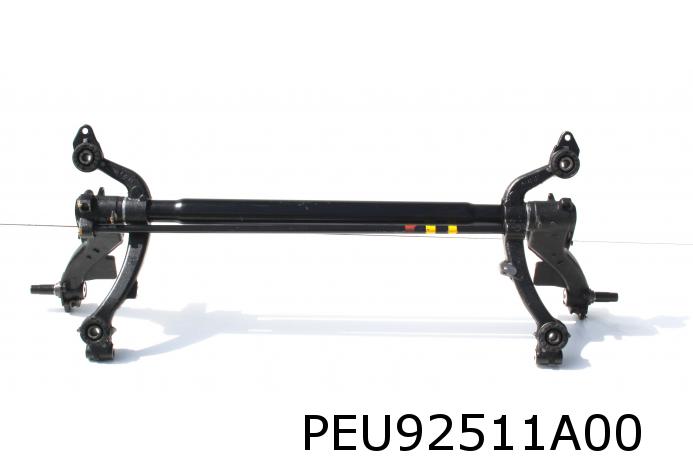 206/206+ (3/5-drs.) achteras compleet (bij trommelremmen)