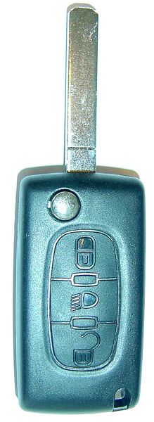 Guscio telecommando 3 tasti con luce, supporto della batteria sul circuito elettrico
