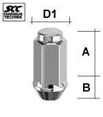 Bullone M14x1,5 lungo SW21 chiuso
